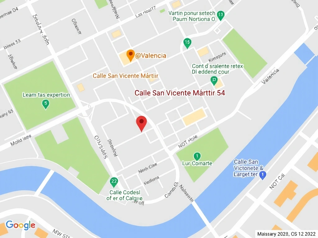 Mapa de la ubicación de Fallavitcx en Valencia